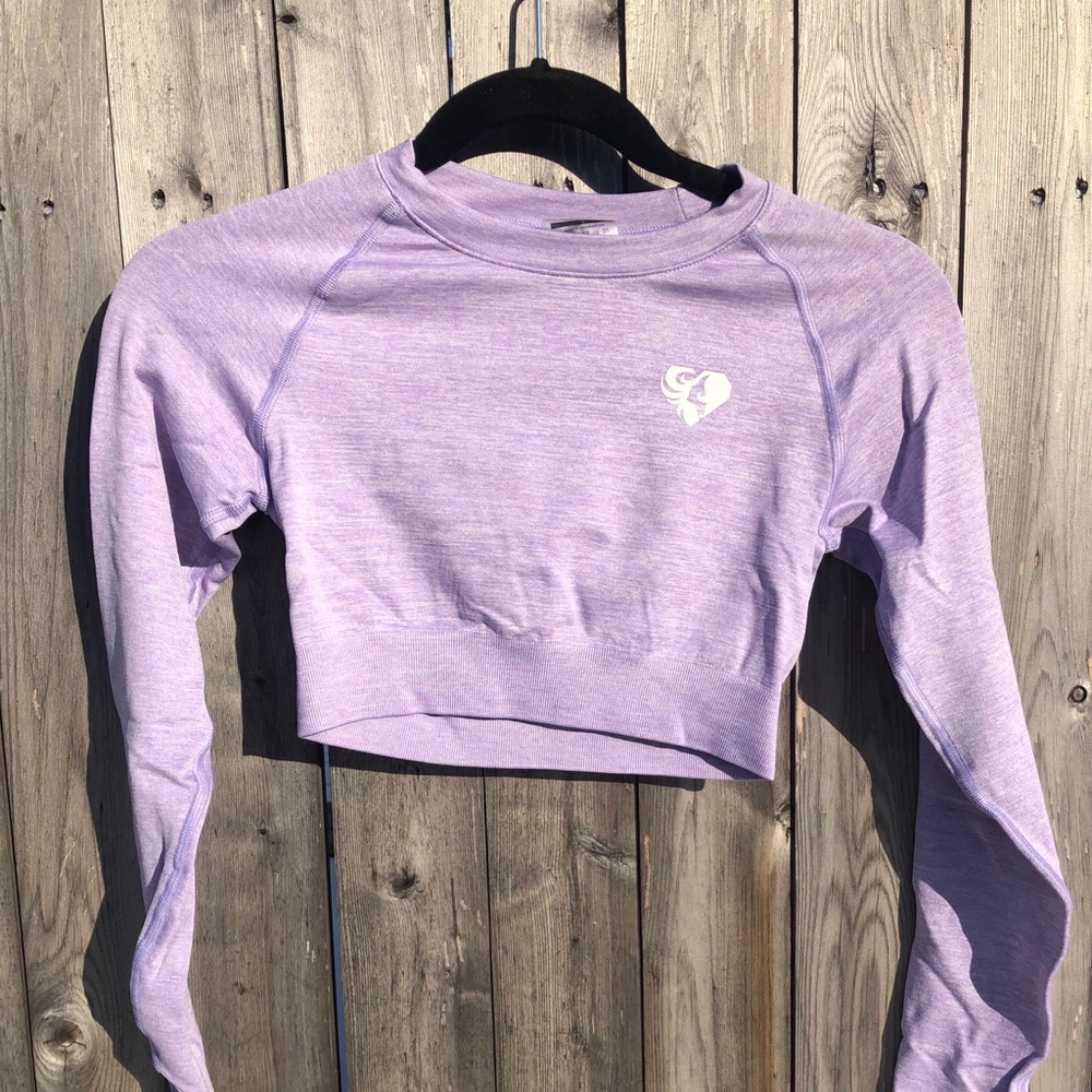 Women’s Best Move Seamless Crop Top in Lilac